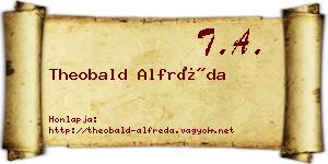 Theobald Alfréda névjegykártya
